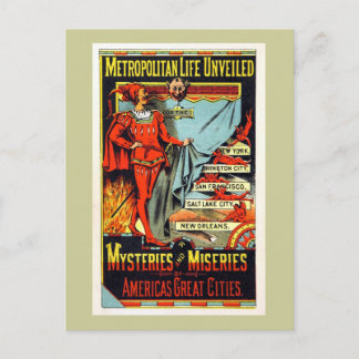 Metropolitan Life Unveiled Vintage Illustration Postcard