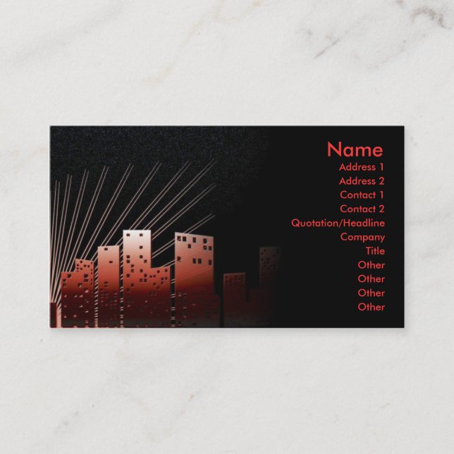 MetroRed Business Card (Front)