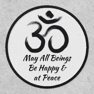 Metta Prayer Sacred Om Symbol Spiritual Patch