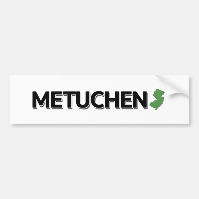 Metuchen, New Jersey Bumper Sticker (Front)