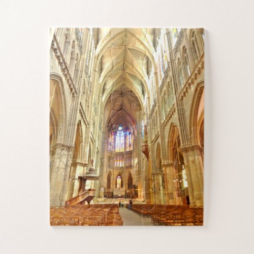 Metz Cathedral  interior   France Jigsaw Puzzle