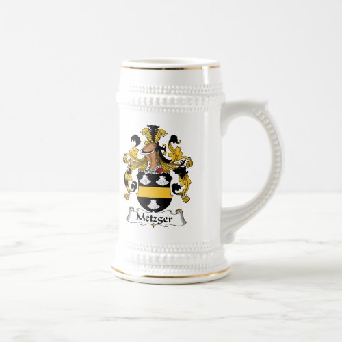 Metzger Family Crest Beer Stein