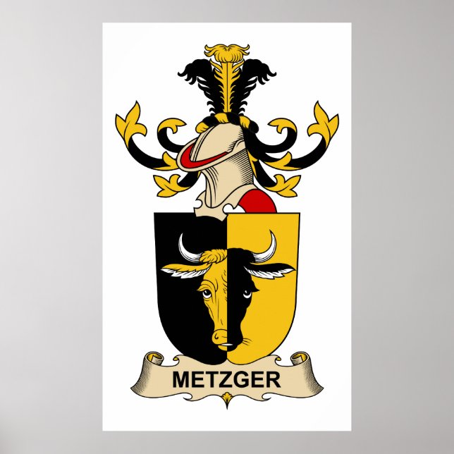 Metzger Family Crest Poster (Front)