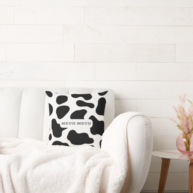Meuh Meuh Throw Pillow (Couch)