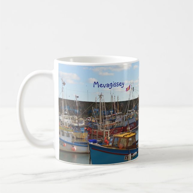 Mevagissey Cornwall England Coffee Mug (Left)