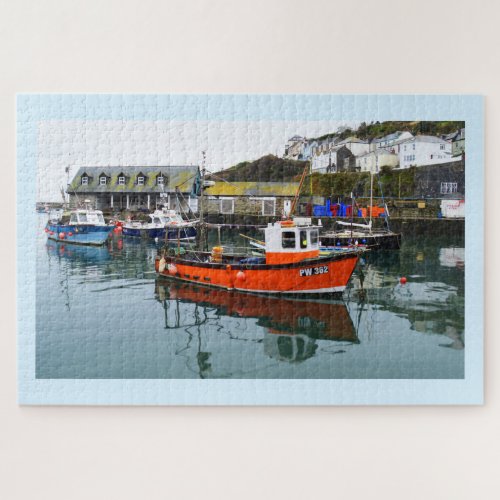 Mevagissey harbour in Cornwall Jigsaw Puzzle