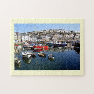 Mevagissey harbour jigsaw puzzle