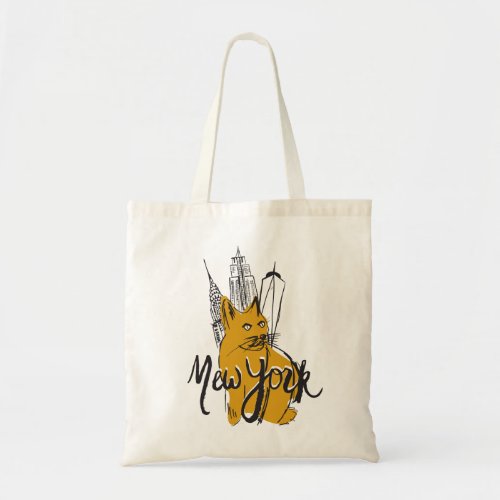 Mew New York City NYC Kitty Tote Bag