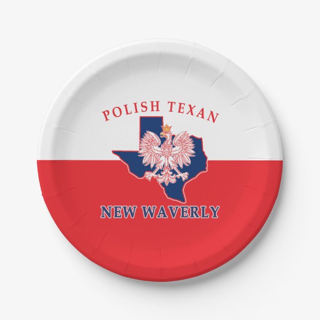 Mew Waverly Polish Texan Paper Plates (Front)