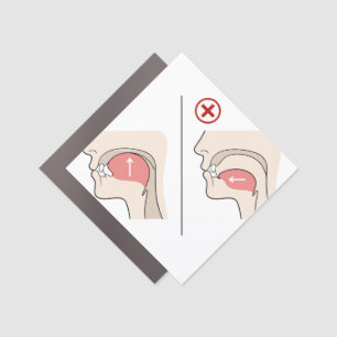 Mewing Guide Jawline Looksmaxxing Meme Car Magnet