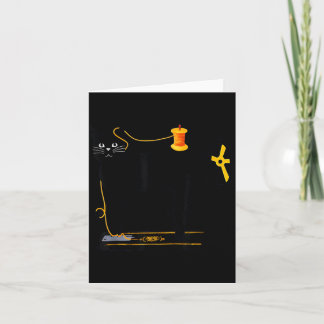 Mewing Machine Funny Quilting Craft Lover Quilter Card