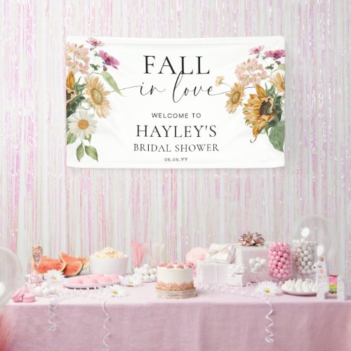 Mews Sunflower Fall Bridal Shower Welcome Banner