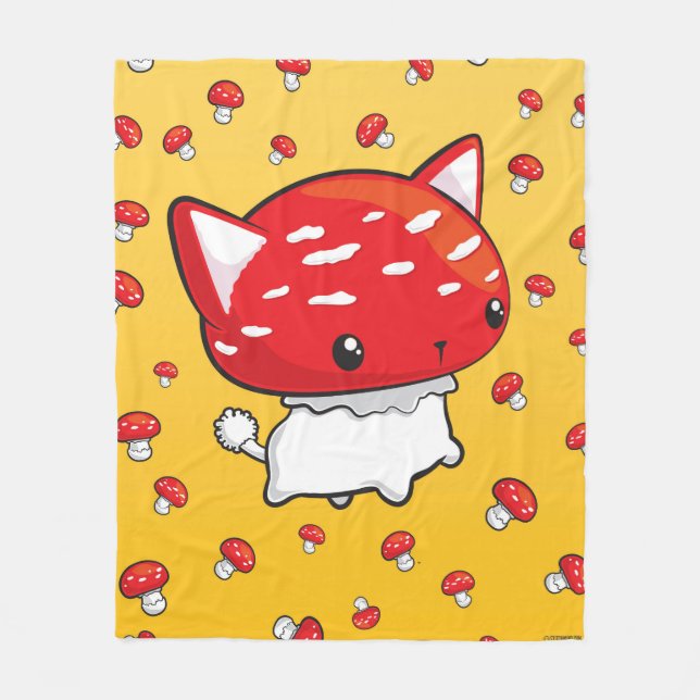 Mewshroom Blanket cute cat mushroom (Front)