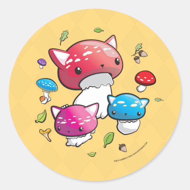mewshroom Sticker (Front)