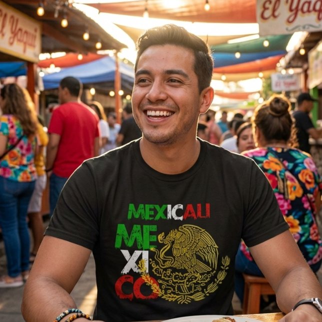 Mexicali Mexico pride T-Shirt with Eagle emblem (Creator Uploaded)