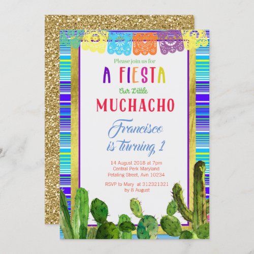 Mexican 1st birthday invitations