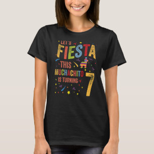Mexican 7th Birthday Lets Fiesta This Muchachito I T-Shirt