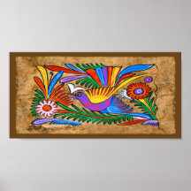 Mexican Amate Bark Painting and Sweet Story