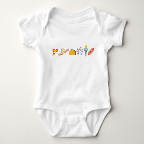 Mexican American Baby One_Piece  Baby Bodysuit