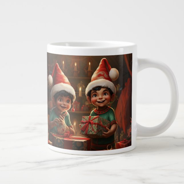 Mexican American Christmas Elf Specialty Mug (Right)