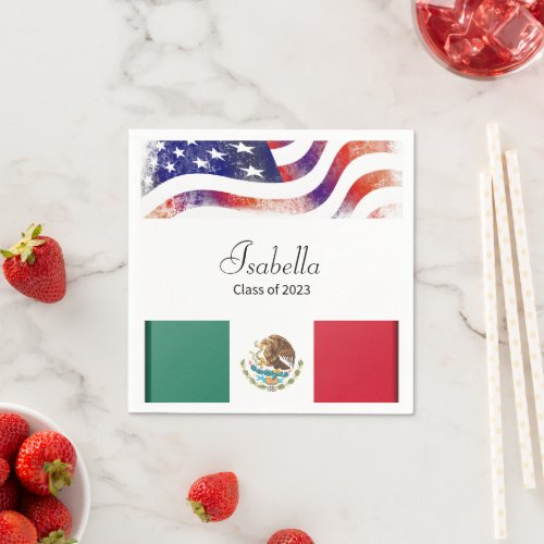 Mexican American Class of 2023 Graduation Party  Napkins