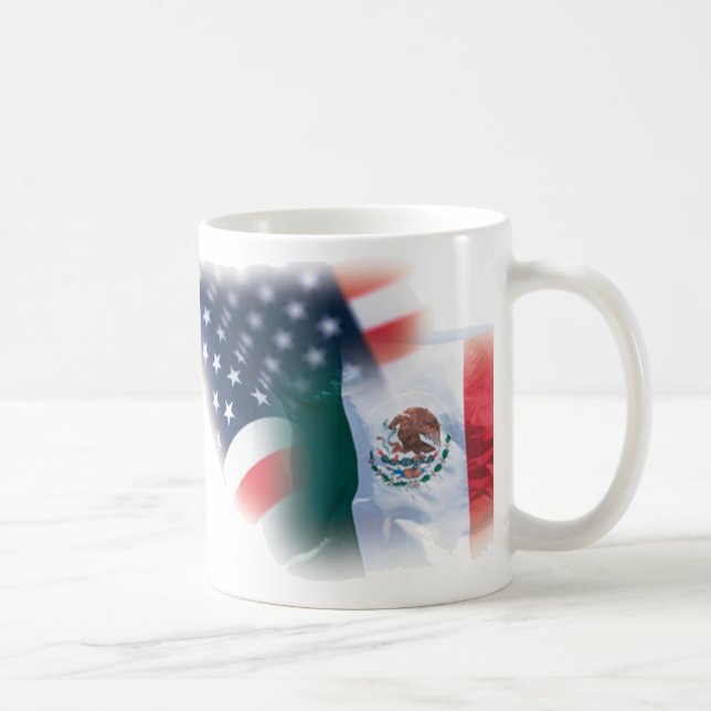Mexican American Coffee Mug with Eagle (Right)