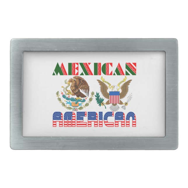 Mexican American Eagles Belt Buckle (Front)