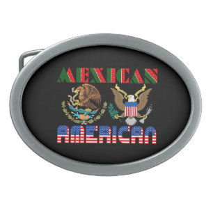 Mexican American Eagles Belt Buckle