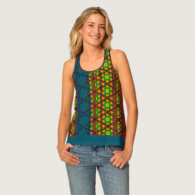 Mexican American Fiesta 2 Tank Top (Front Full)