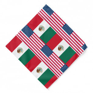 Mexican American Flag Bandana