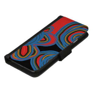 Mexican American Floral Swirl Design iPhone 8/7 Wallet Case