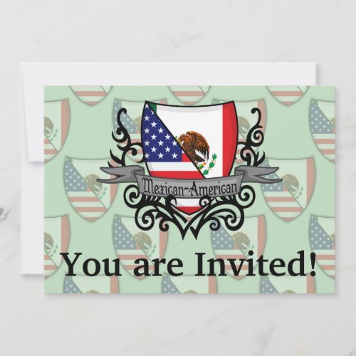 Mexican_American Shield Flag Invitation