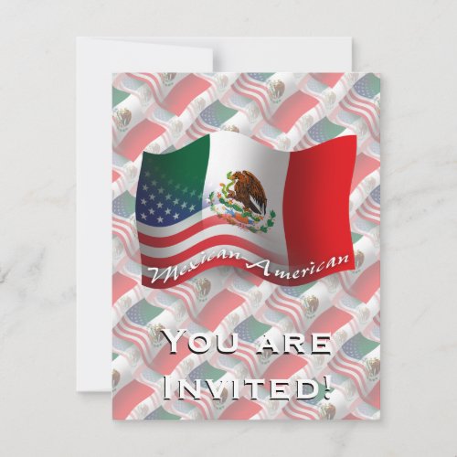 Mexican_American Waving Flag Invitation