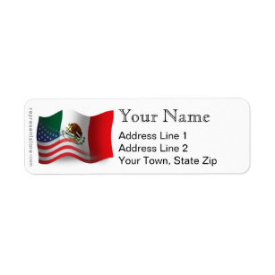 Mexican Flag Labels