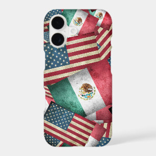 Mexican and American Flags iPhone 17 Case