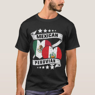 Mexican And Peruvian Flag T-Shirt