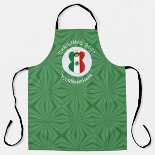 Mexican Angel Christmas Flag Personalized Apron