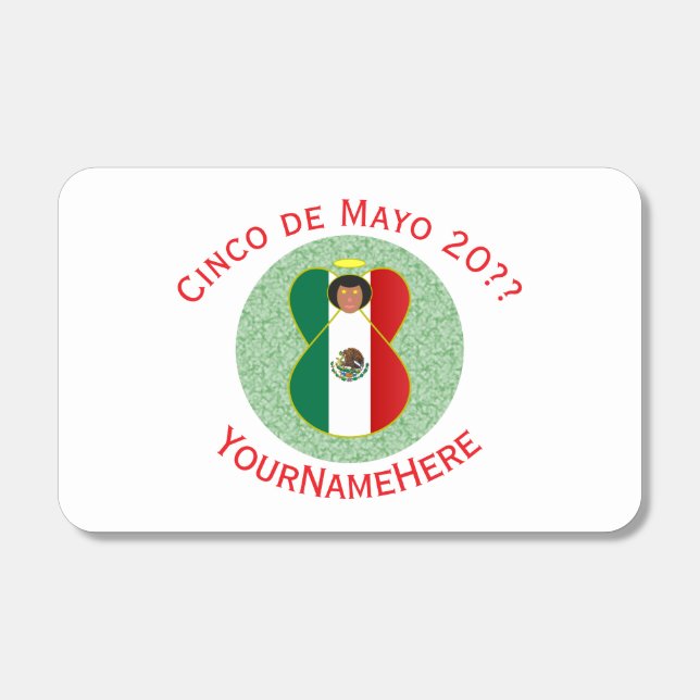 Mexican Angel Cinco de Mayo Personalized Matchboxes (Front)