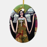 Mexican Angels by Heather Galler Ceramic Ornament