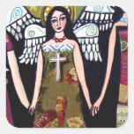 Mexican Angels by Heather Galler Square Sticker