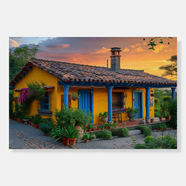 Mexican Architecture amazing view Building  Foam Board (Front)