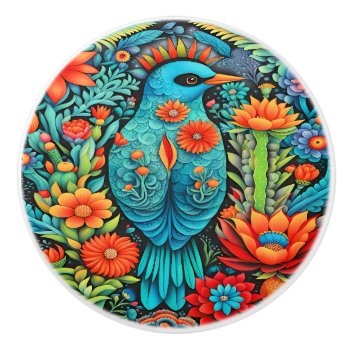 Mexican Art  Ceramic Knob by sharonrhea at Zazzle