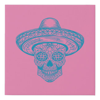 Mexican art faux canvas print