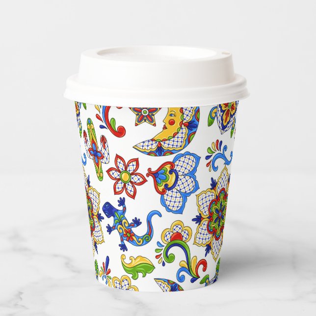 Mexican Art  Paper Cups (Front)