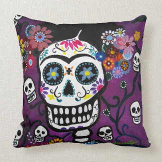 MEXICAN ARTIST DIA DE LOS MUERTOS PILLOW