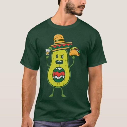 Mexican Avocado Party Fiesta Cinco De Mayo Men Wom T_Shirt