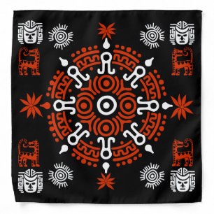 Mexican Aztec Art Home Decor Bandana