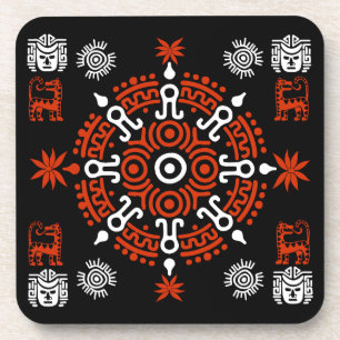 Mexican Aztec Art Home Decor Beverage Coaster