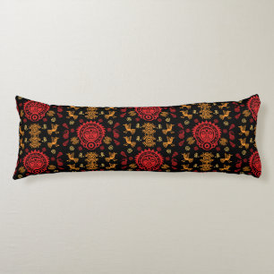 Mexican Aztec Art Home Decor Body Pillow