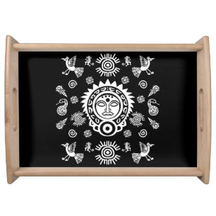 Mexican Aztec Art Home Decor Serving Tray